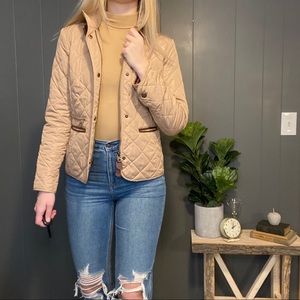 Ralph Lauren quilted tan Equestrian style jacket